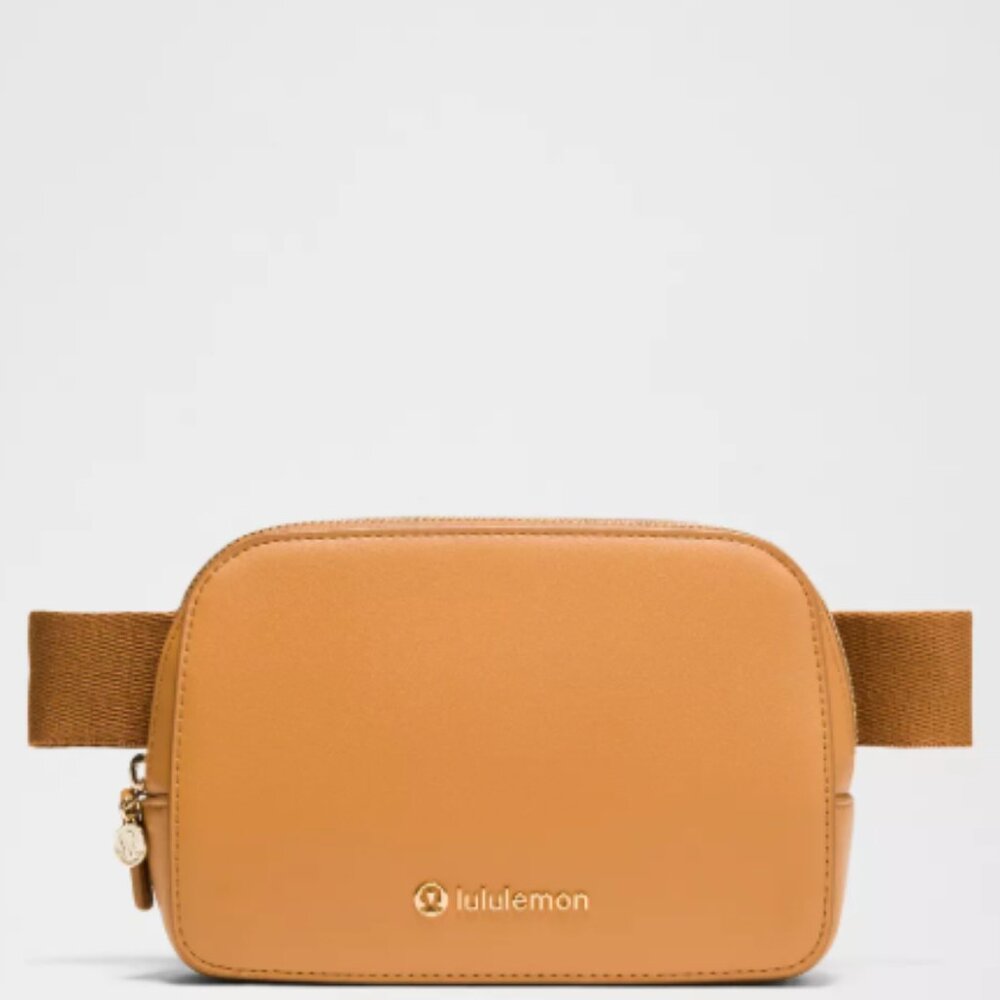🌼 Lululemon Leather Alternative Everywhere Belt Bag 1L – Chestnut / Honey Brown